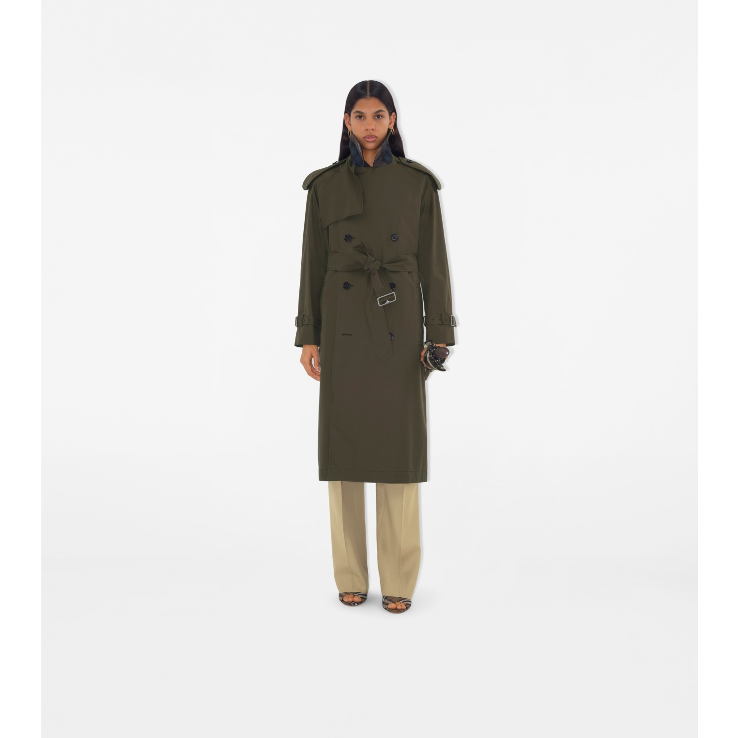 Long Gabardine Castleford Trench Coat