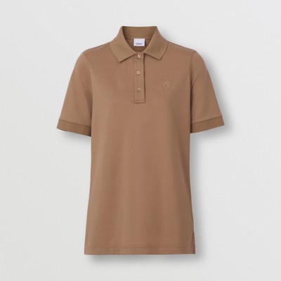 burberry monogram motif polo shirt