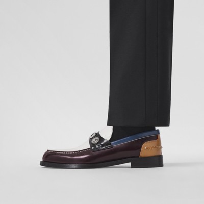 maroon colour loafers