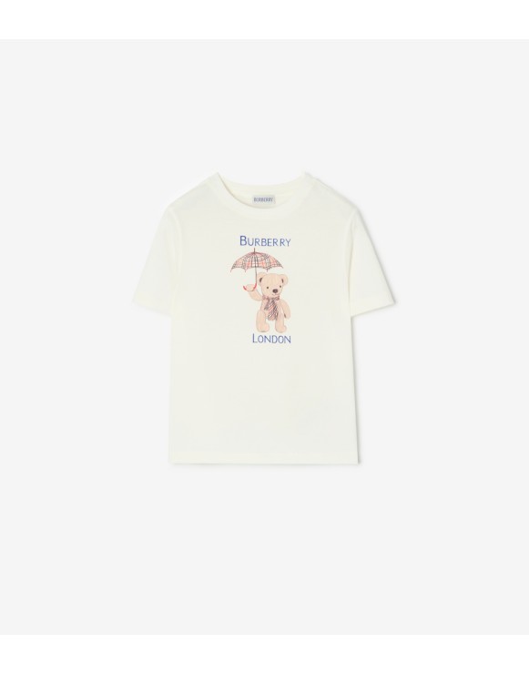 Baumwoll-T-Shirt mit Thomas Teddybär und London-Motiv