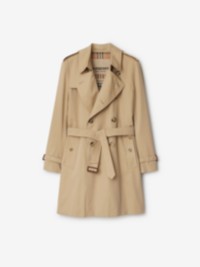 Mid-length Kensington Heritage Trench Coat in colour Honey