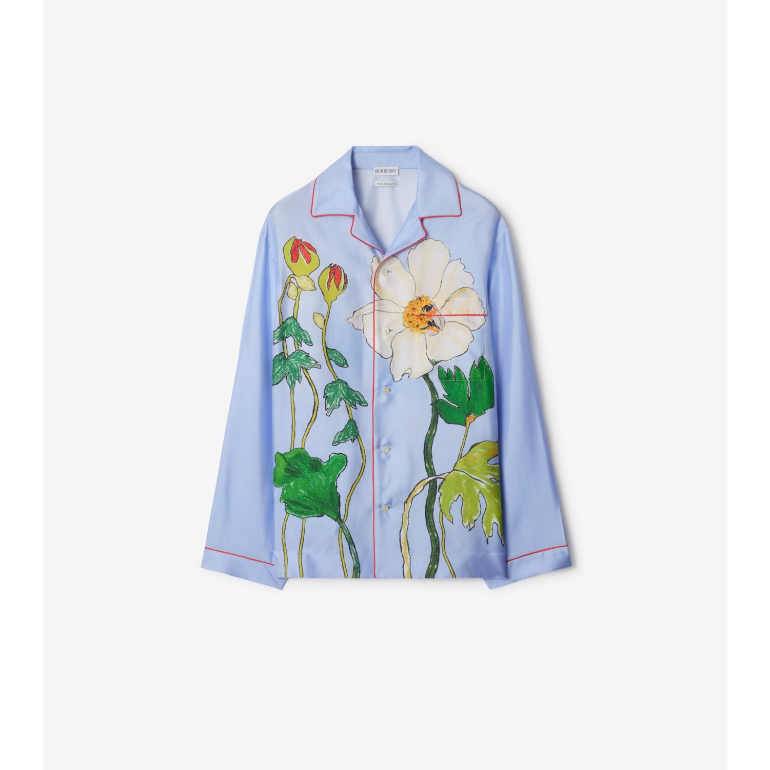 Chemise pyjama en soie Highgrove Honeybee