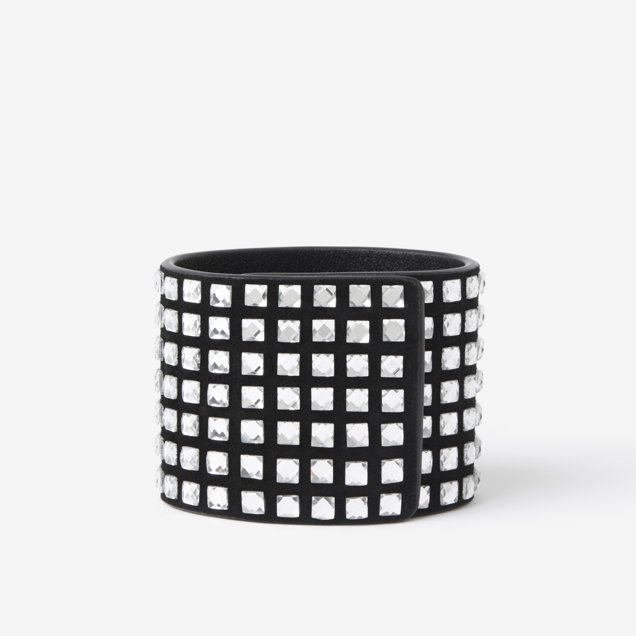 Crystal Detail Suede Cuff in Black/crystal - Women | Burberry® Official - 2