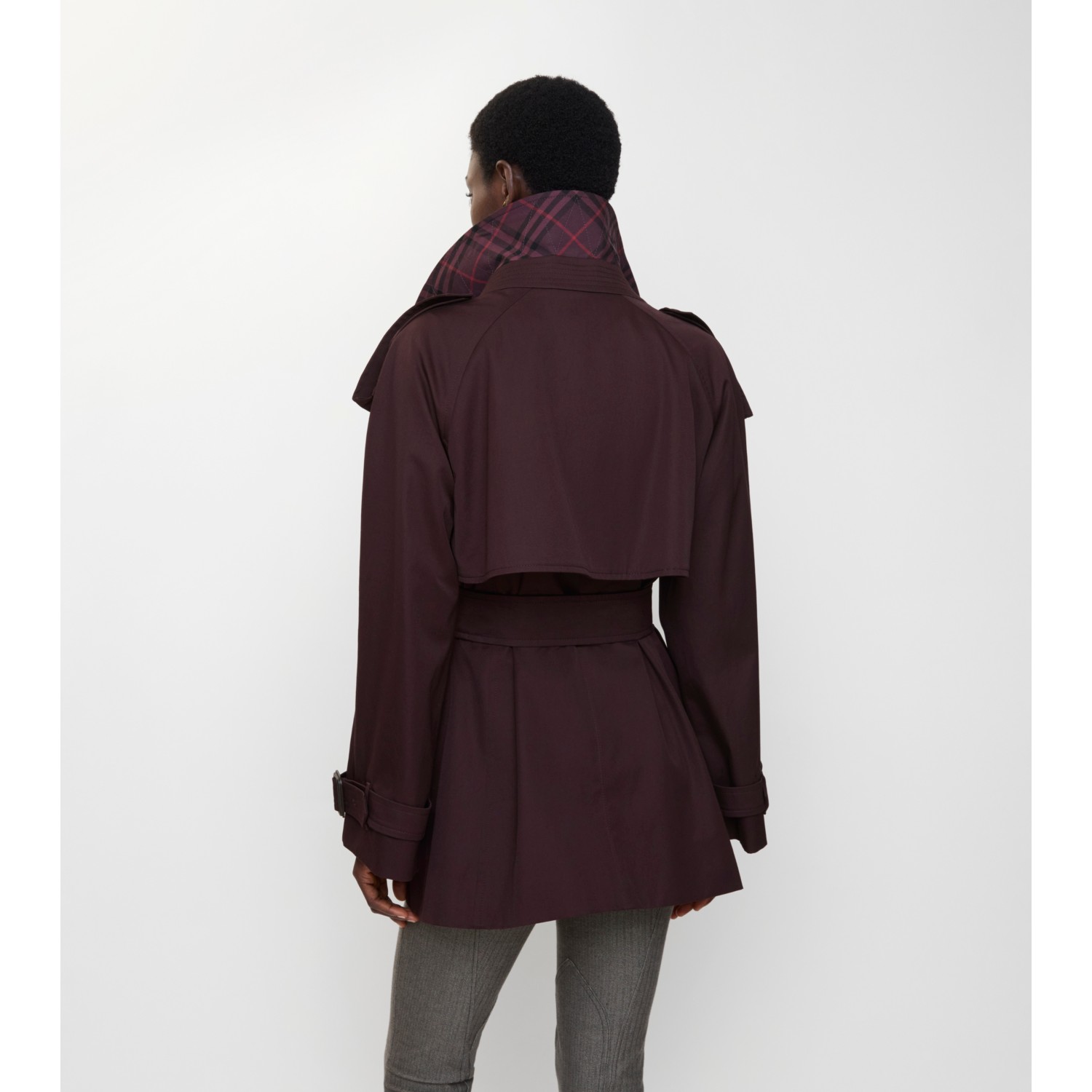 Short Gabardine Fitzrovia Trench Coat - thumbnail 5