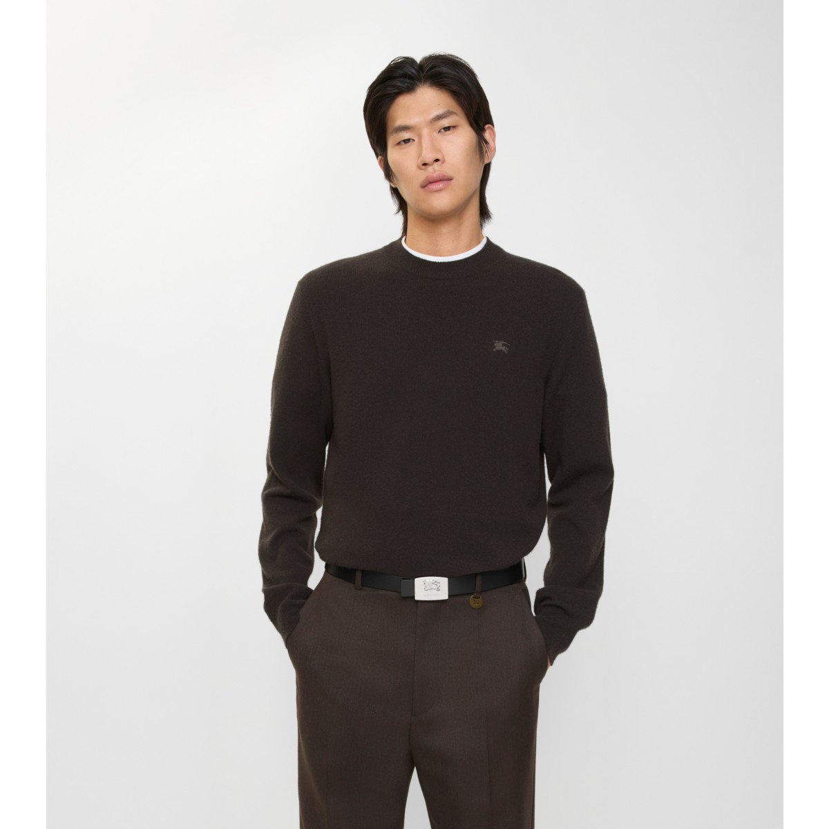  Check Cashmere Blend Sweater