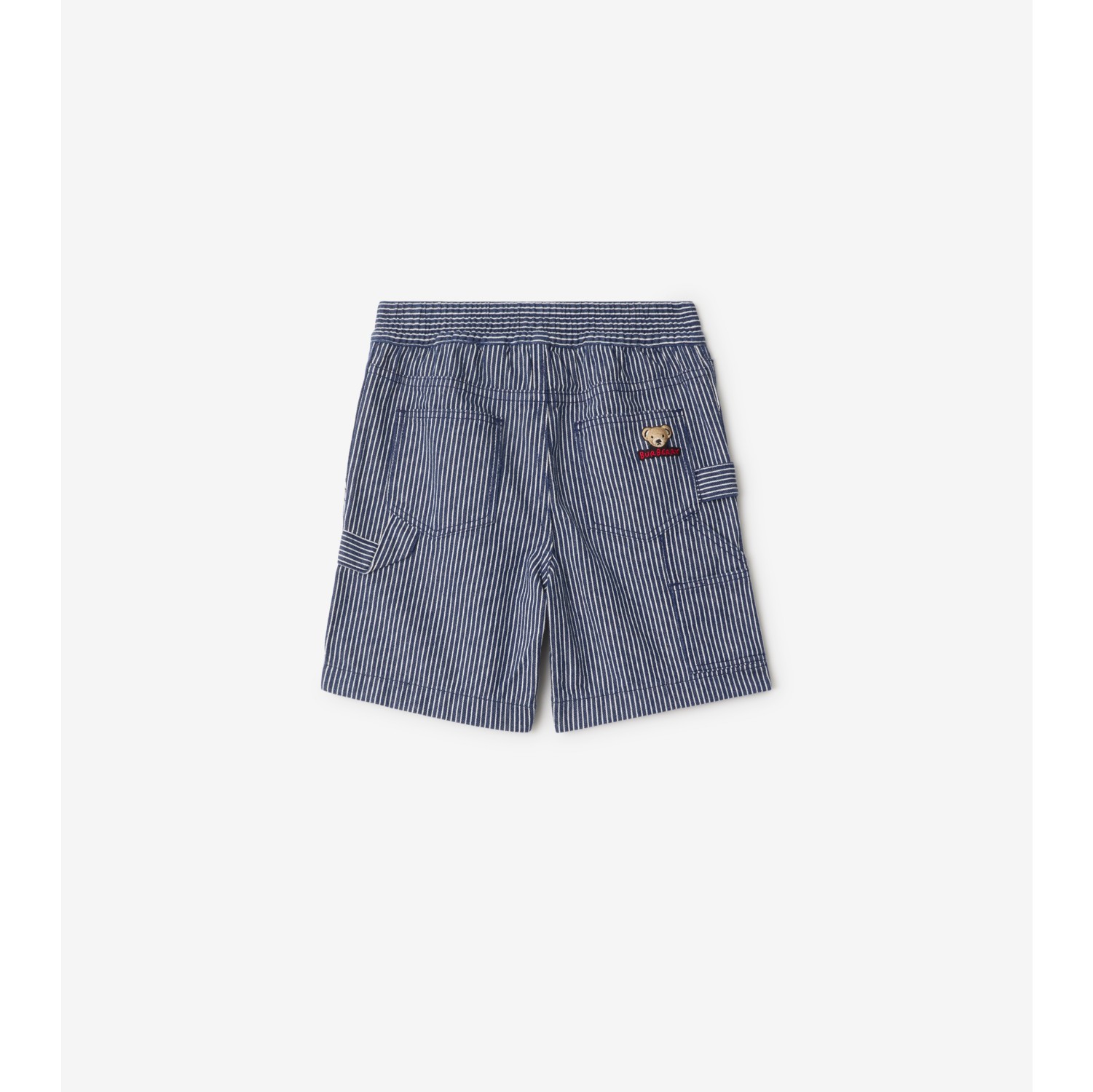 Pantaloncini in denim a righe
