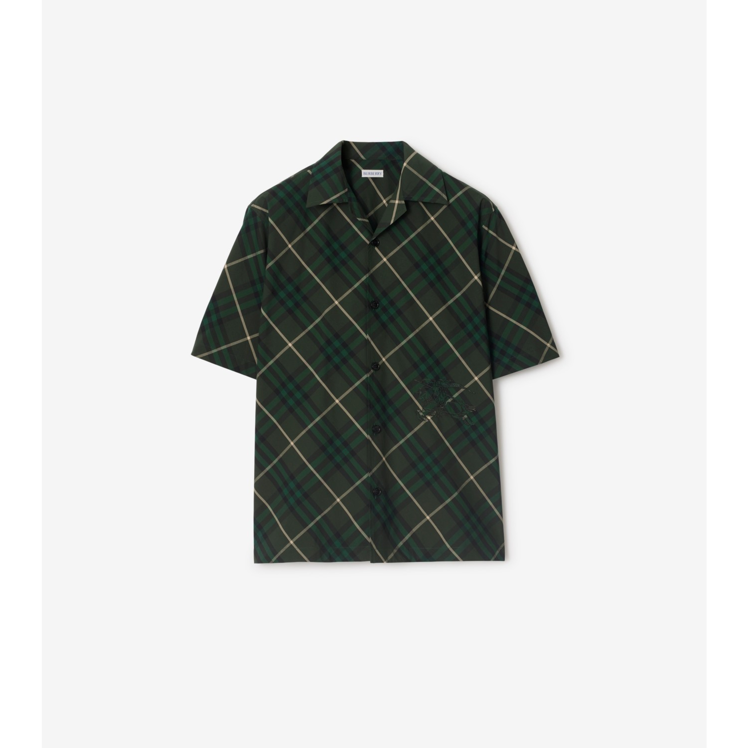 Camisa de algodão com estampa xadrez