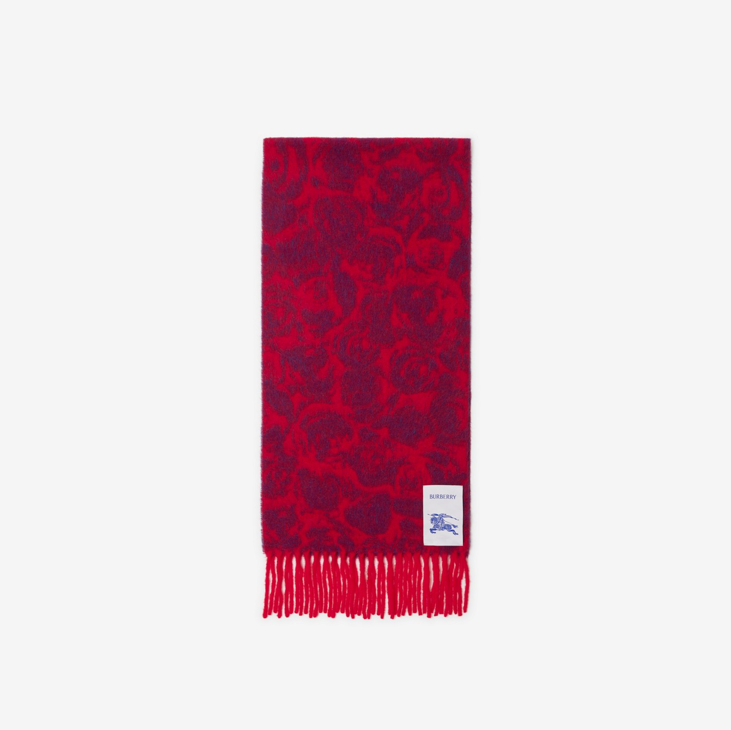 Sciarpa in misto lana di alpaca con rose (Pillar) | Sito ufficiale Burberry®
