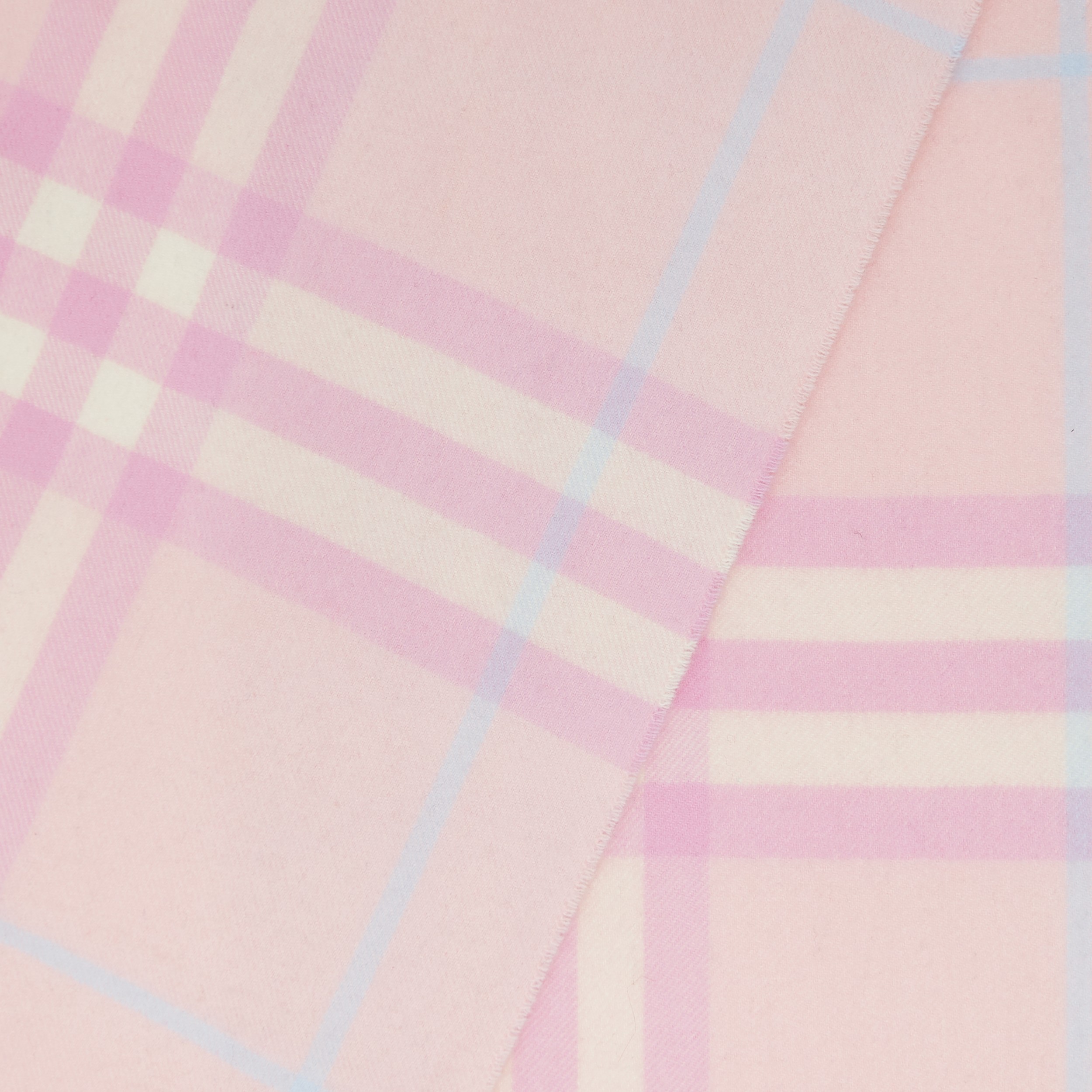 The Burberry Check Cashmere Scarf in Soft Peach | Burberry® Official - 2