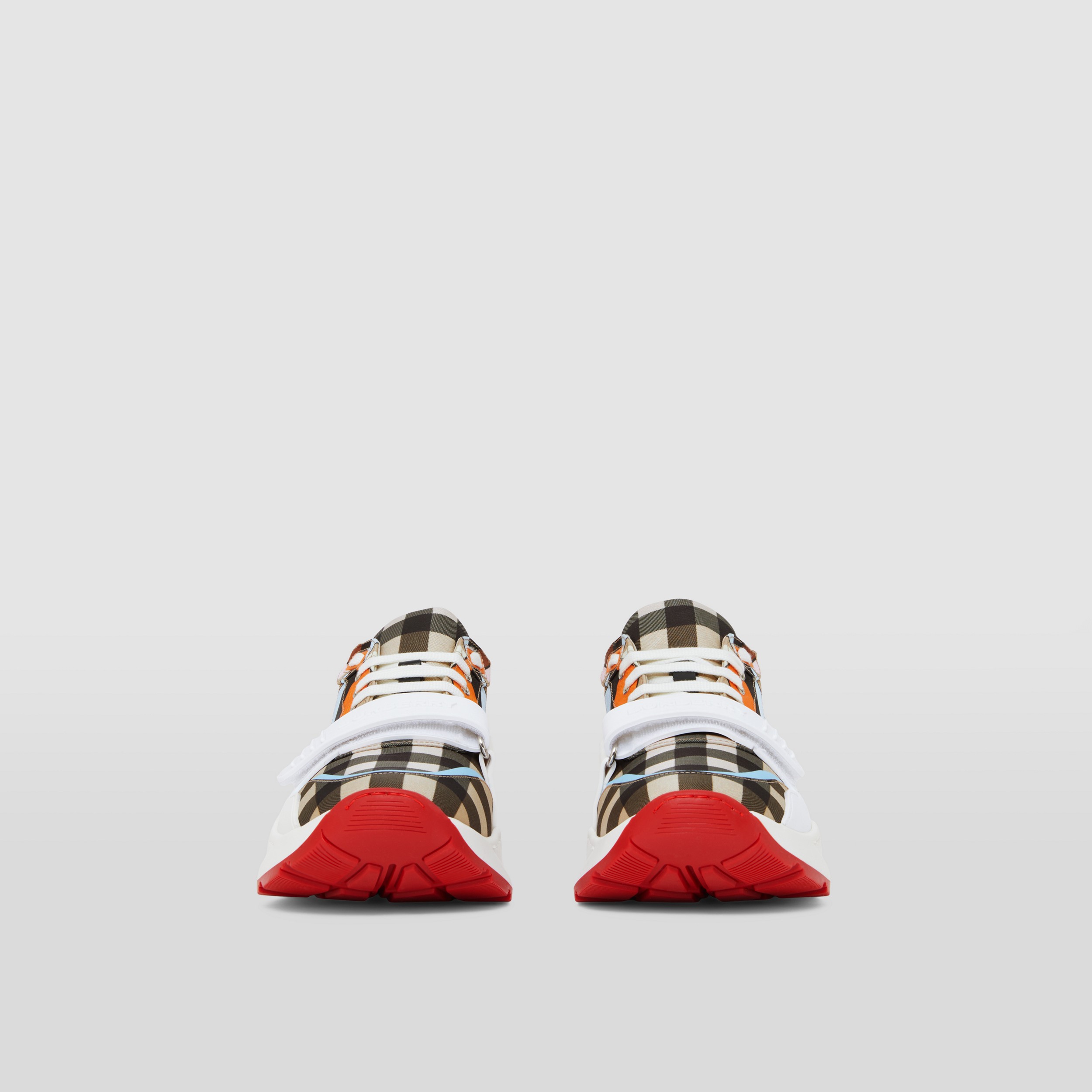 Sneakers en nylon à imprimé montage (Multicolore) - Femme | Site officiel Burberry® - 4