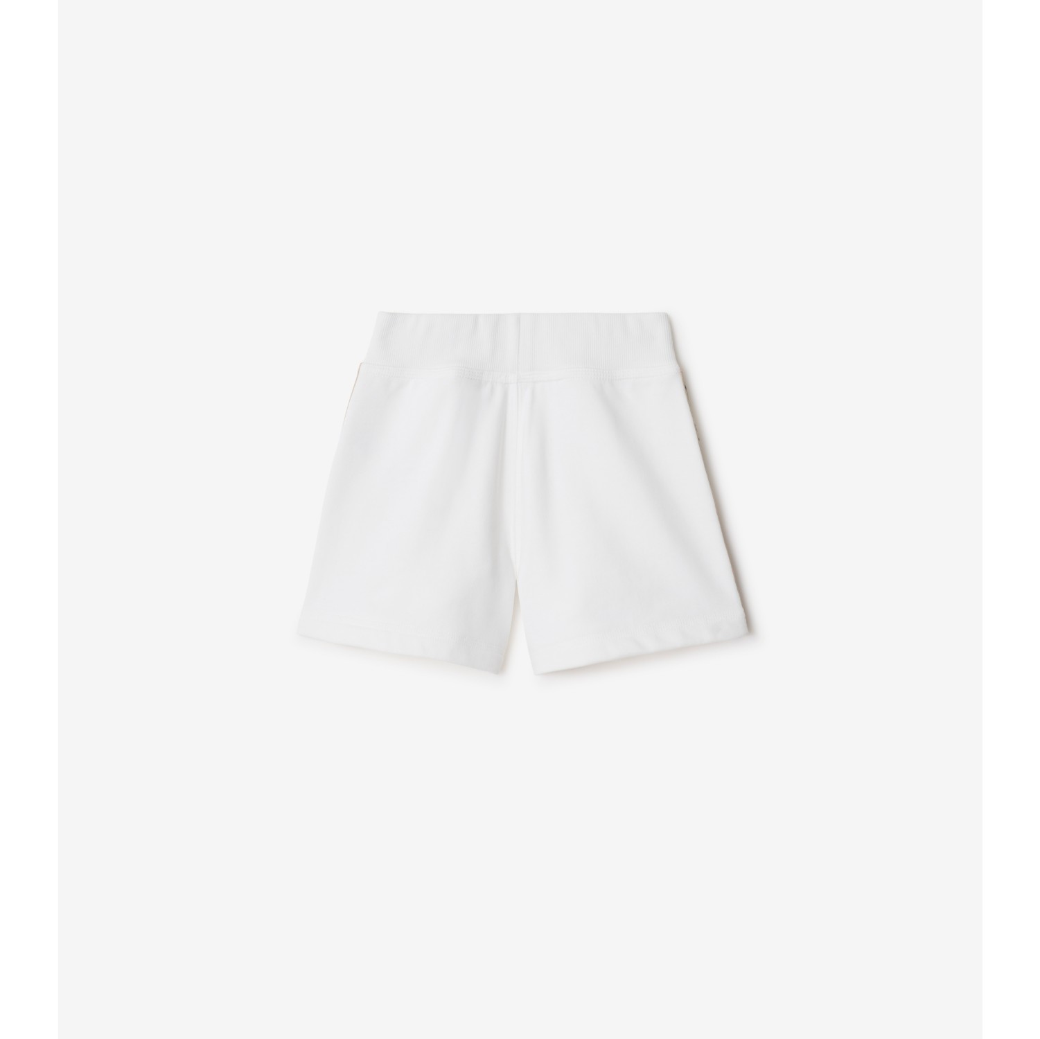 Check Trim Cotton Shorts