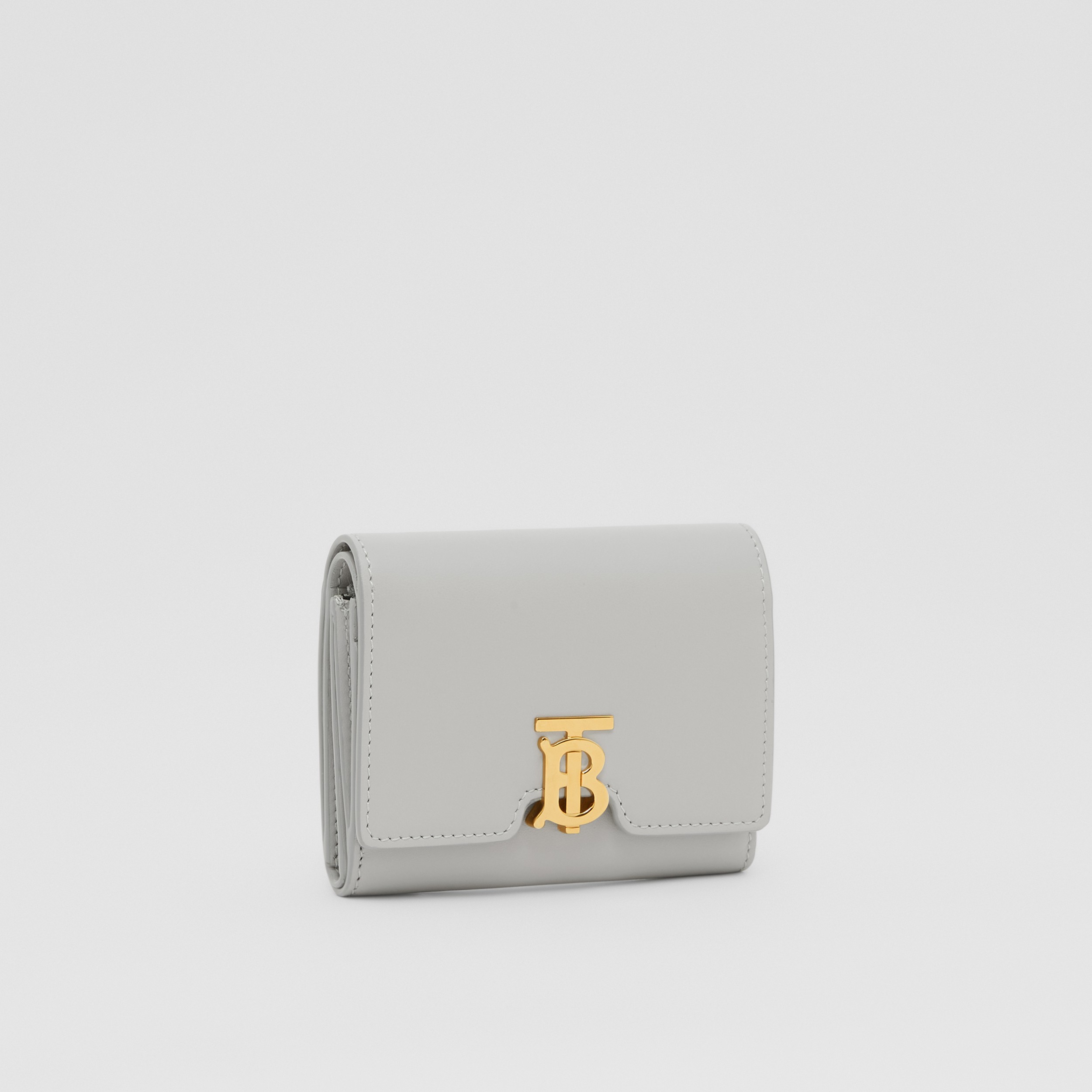 Monogram Motif Leather Folding Wallet in Heather Melange - Women | Burberry® Official - 4
