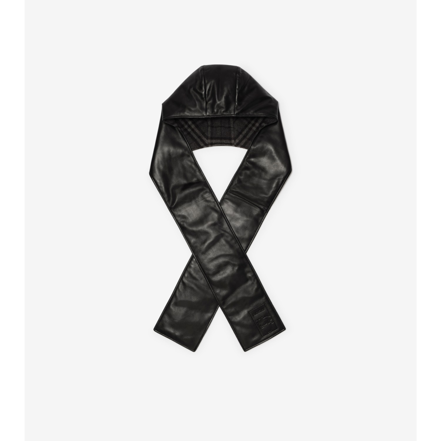 Leather Hooded Scarf