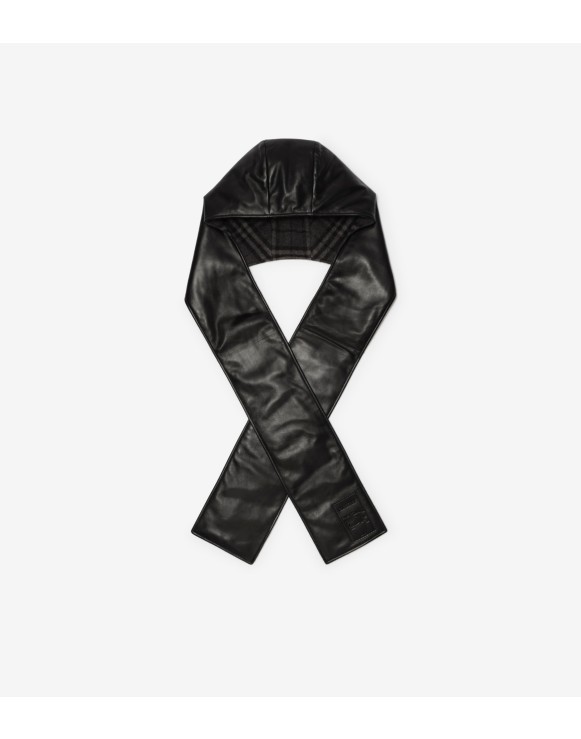 Leather Hooded Scarf