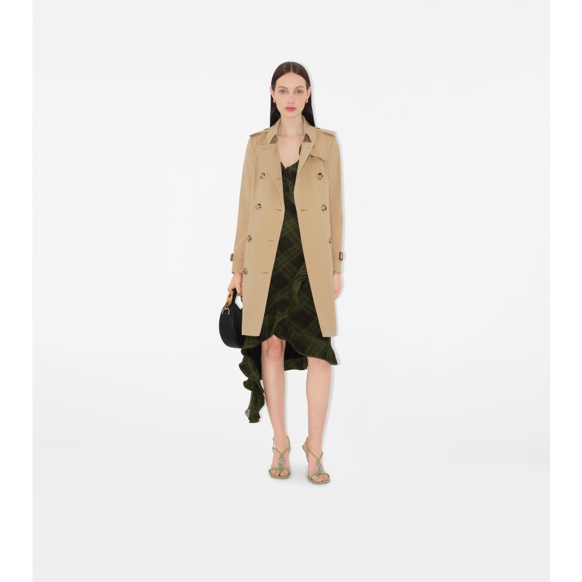  Check Mid-length Chelsea Heritage Trench Coat
