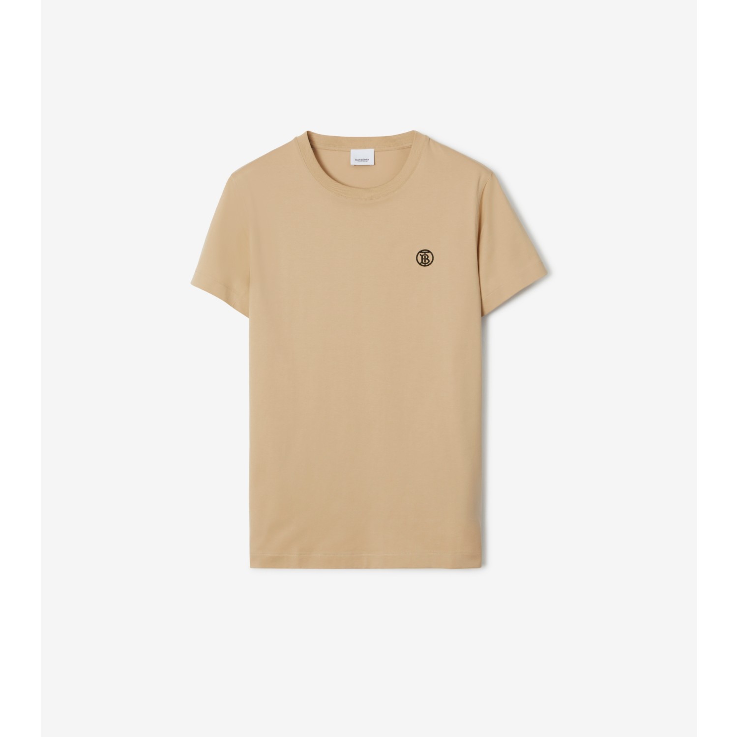 モノグラムモチーフ コットンTシャツ (ソフトフォーン) - メンズ | Burberry®公式サイト