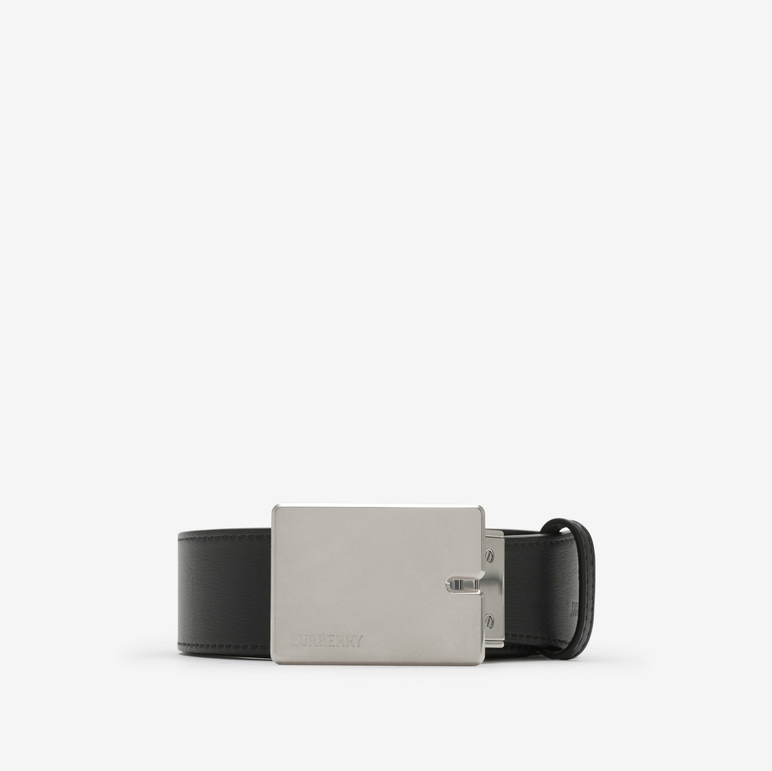 Reversible Check B Cut Belt in Snug/black - Men | Burberry Reversible Check B Cut Belt in Snug/black - Men | Burberry