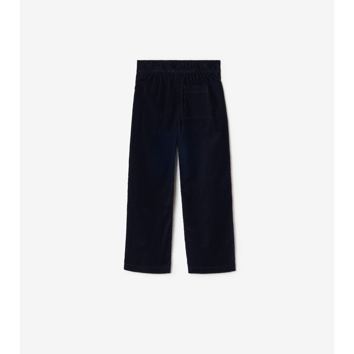 Check Trim Corduroy Trousers