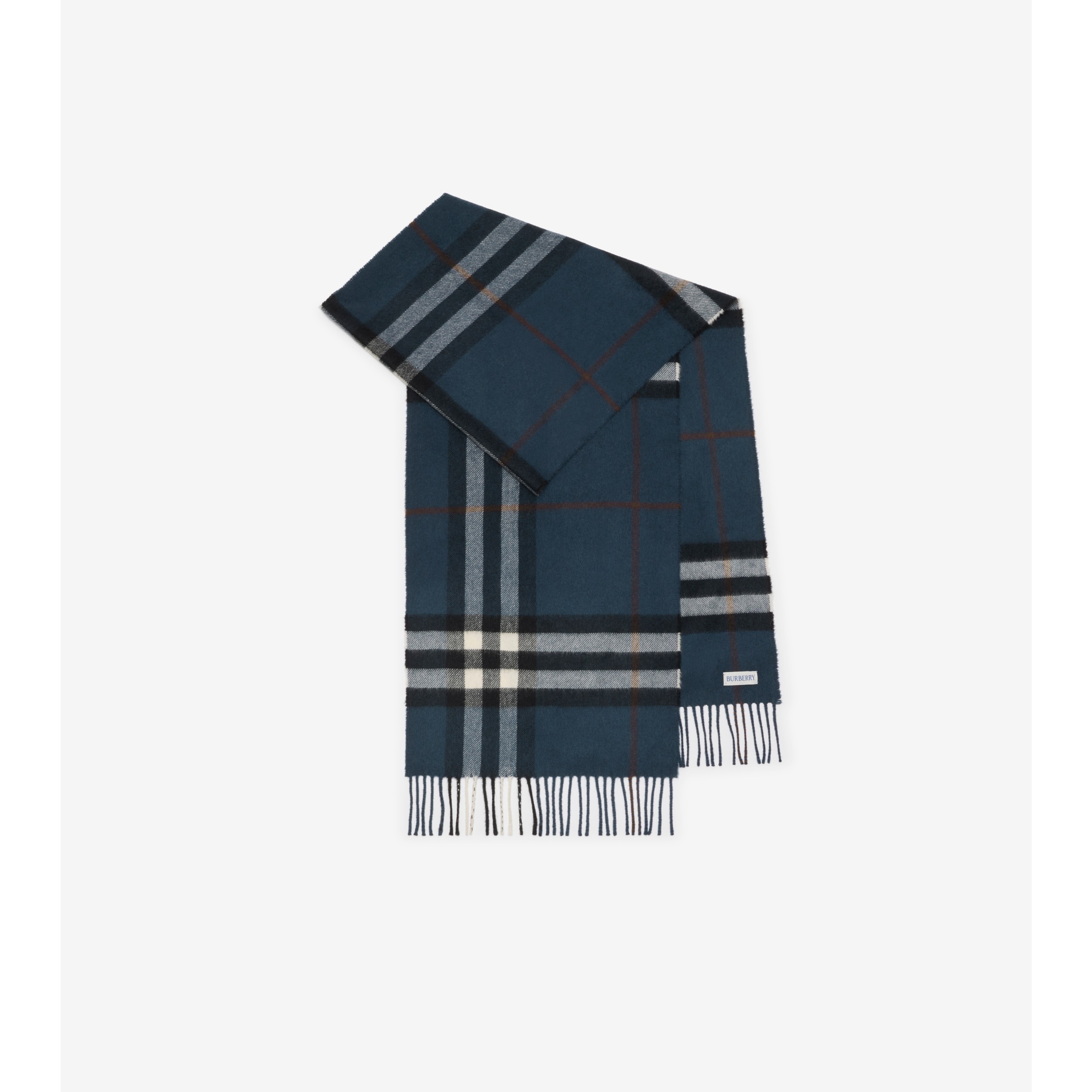 【M10】週末セール！極美品✨Burberrys ネイビー カシミア100% Burberrys】マフラー 新品 未使用 未開封 タグ付き ネイビー BURBERRY