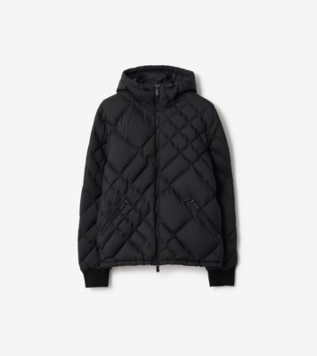 チェックステッチ ナイロン ドーバーズグリーン ダウンジャケット