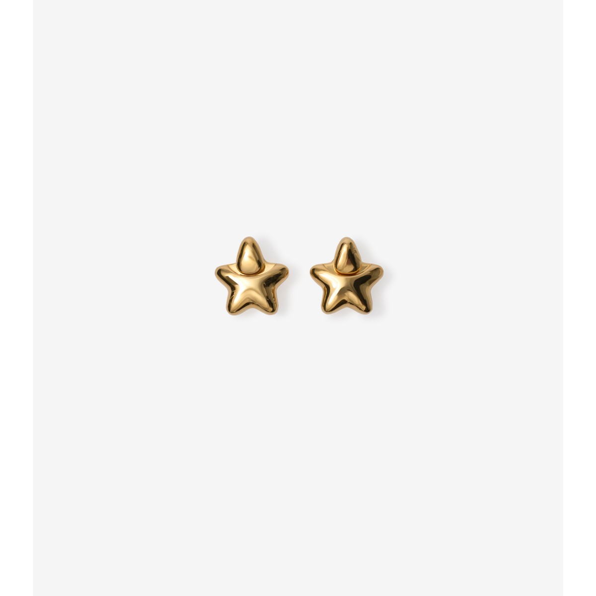 Burberry Star Earrings In Gold