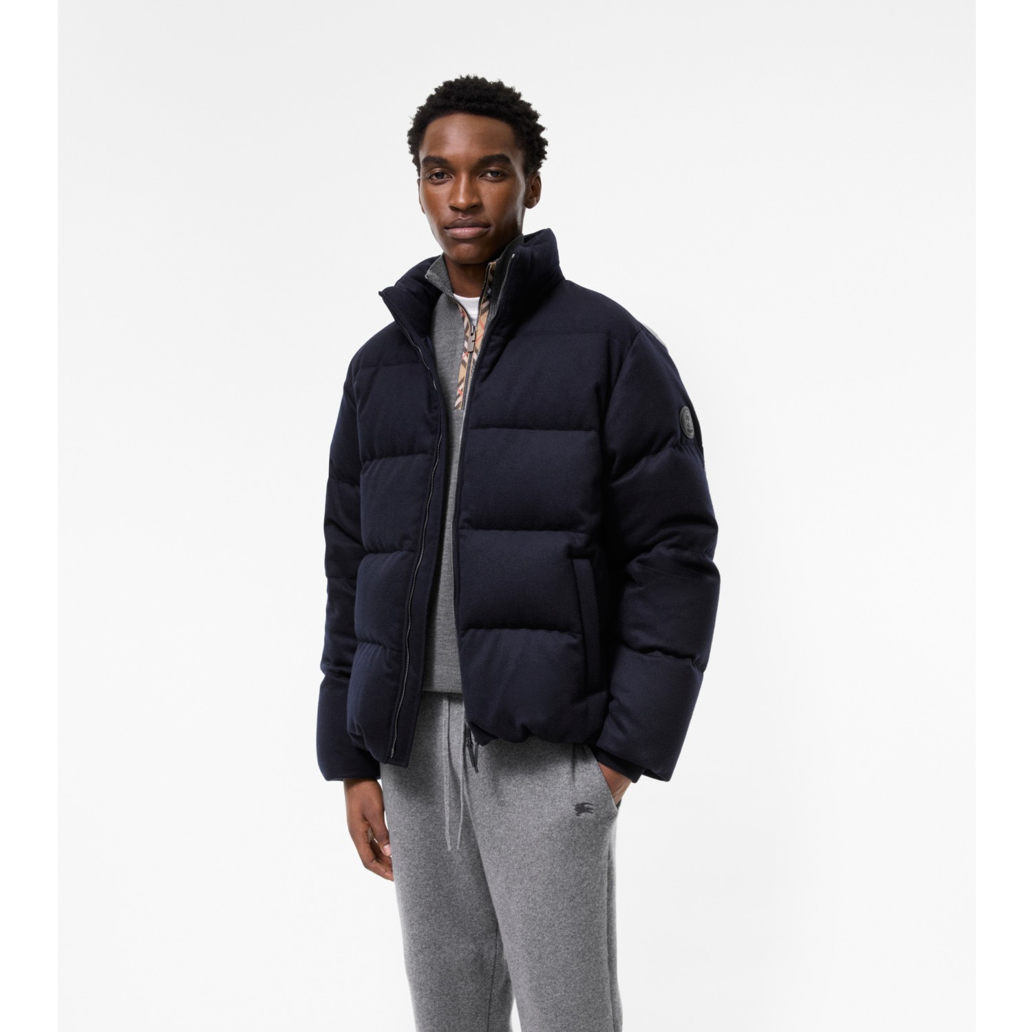 Cashmere Puffer Jacket