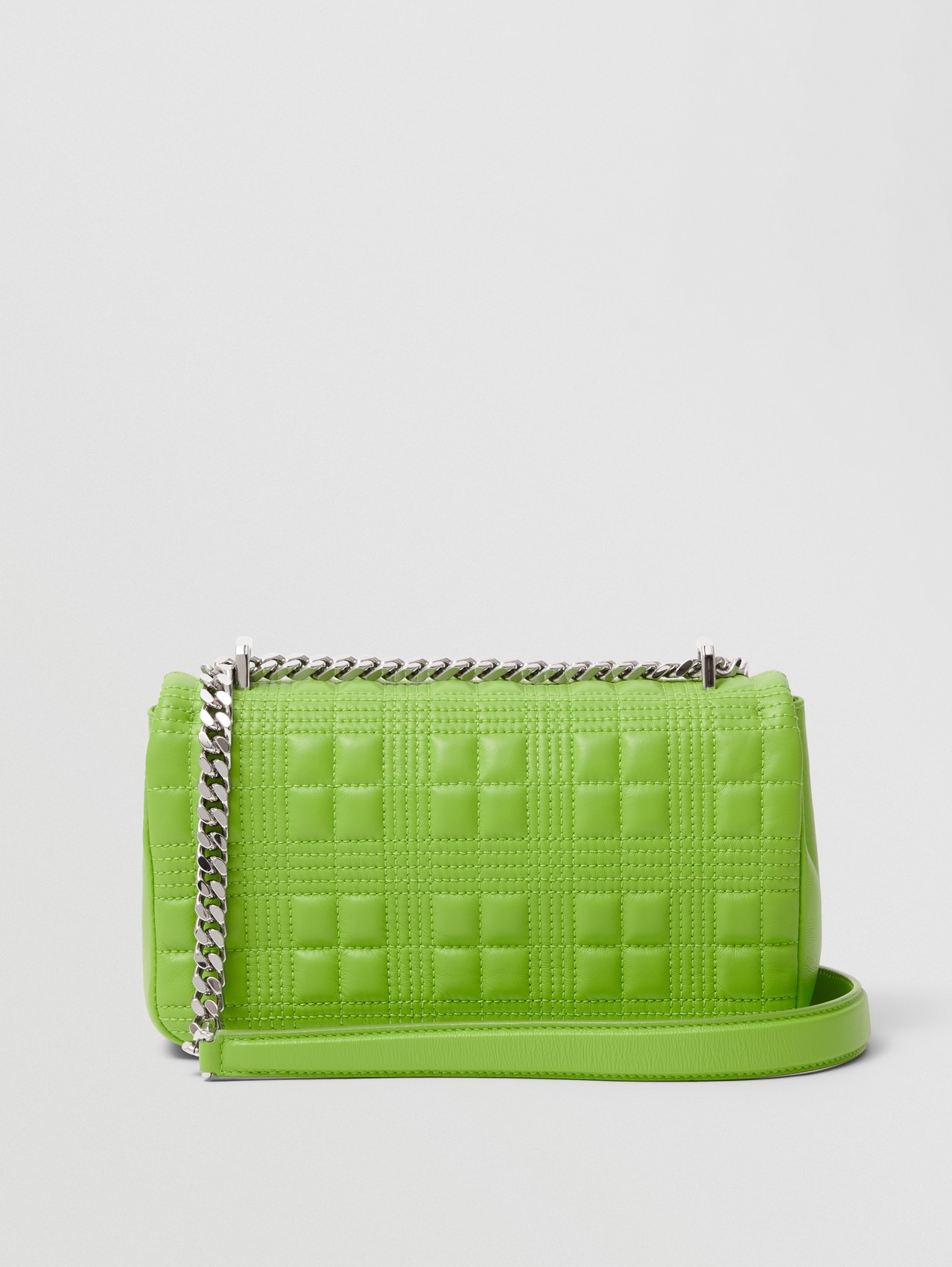 Small Quilted Lambskin Lola Bag in Brilliant Green