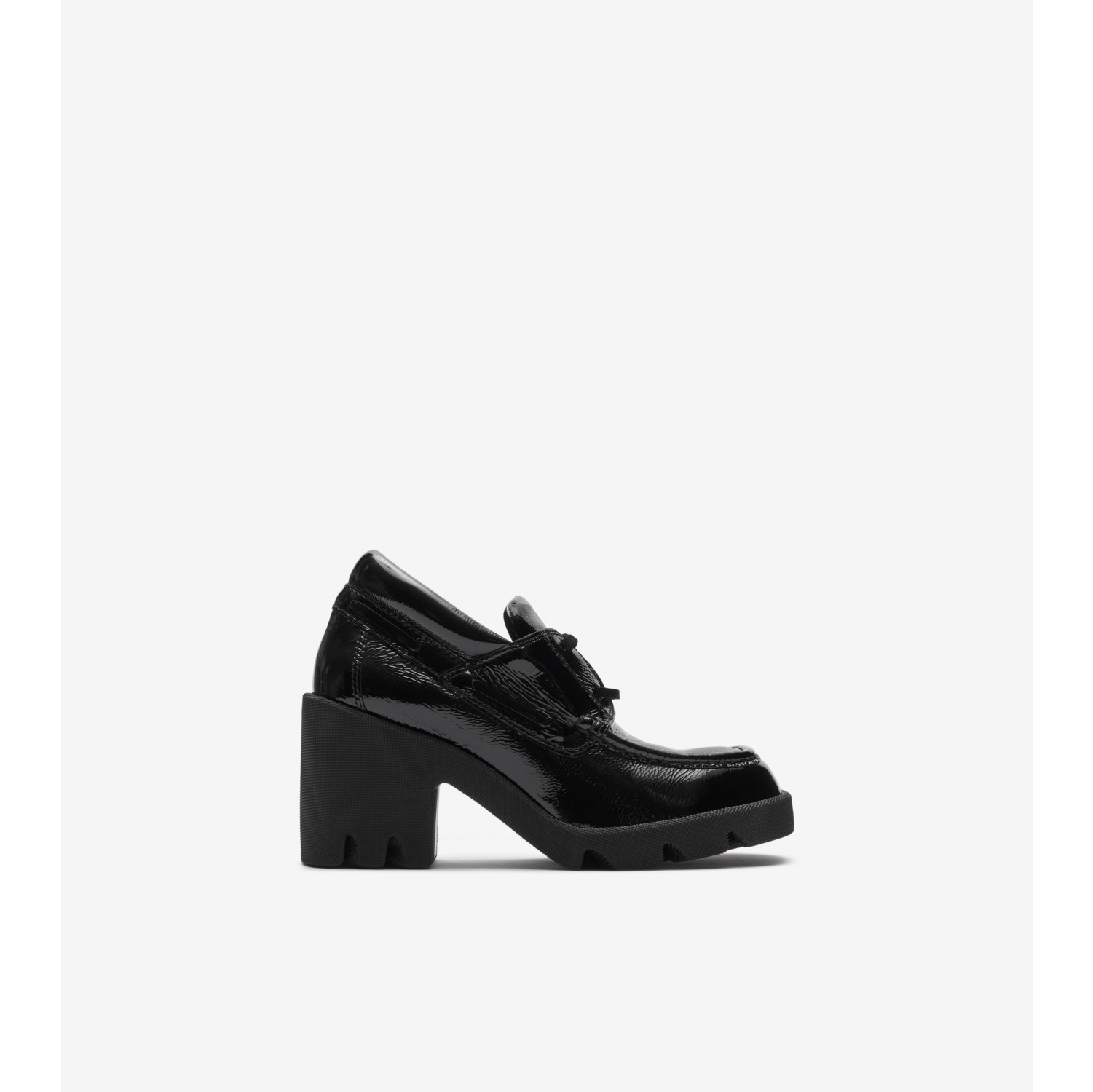 Leather Stride Loafers in Black Women Burberry Official