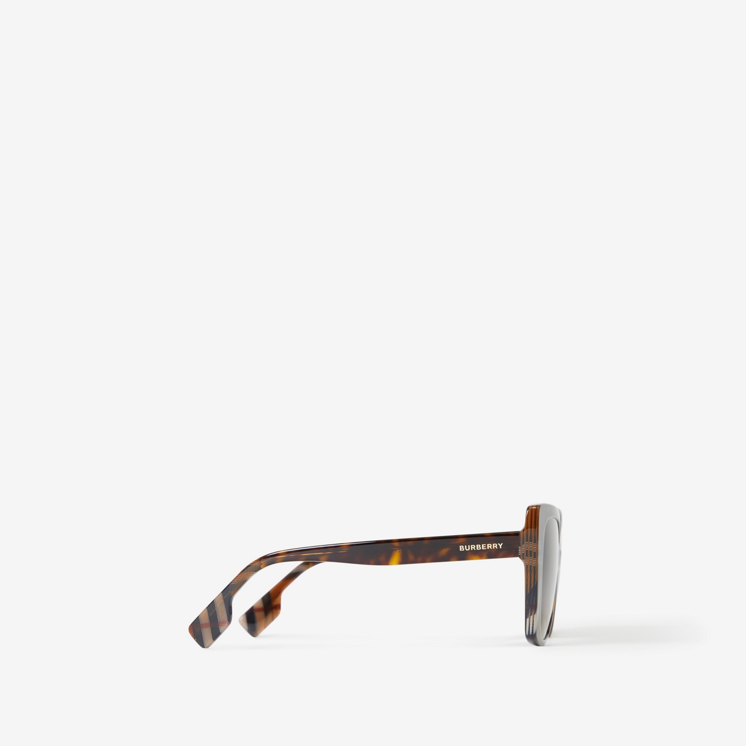 Check Oversized Cat-eye Frame Sunglasses