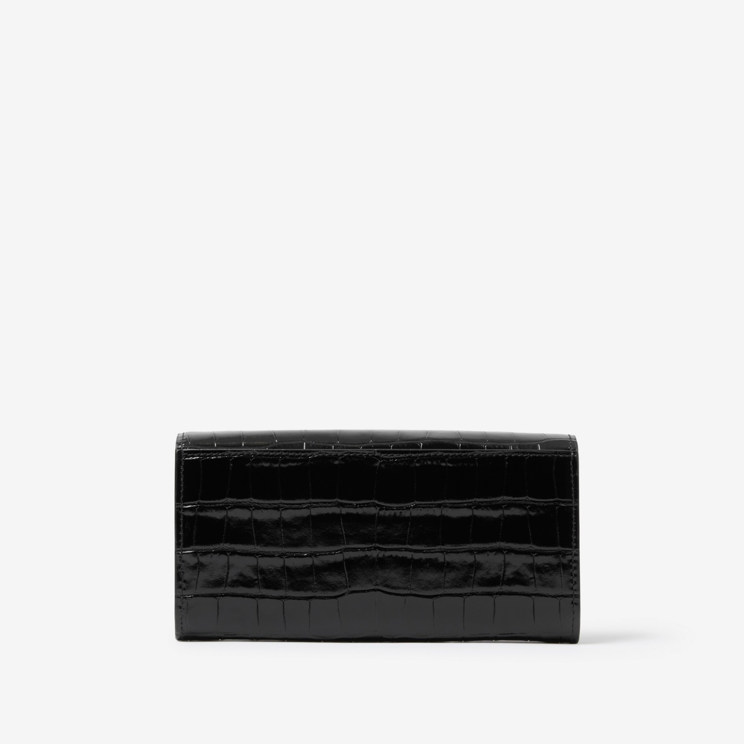 Embossed Leather TB Continental Wallet in Black - Women | Burberry® Official