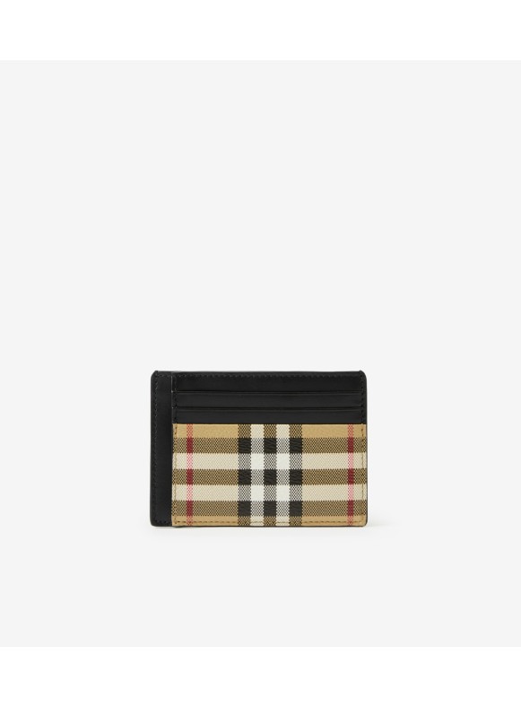 Burberry Men's TB-Plaqué Leather Money Clip Wallet