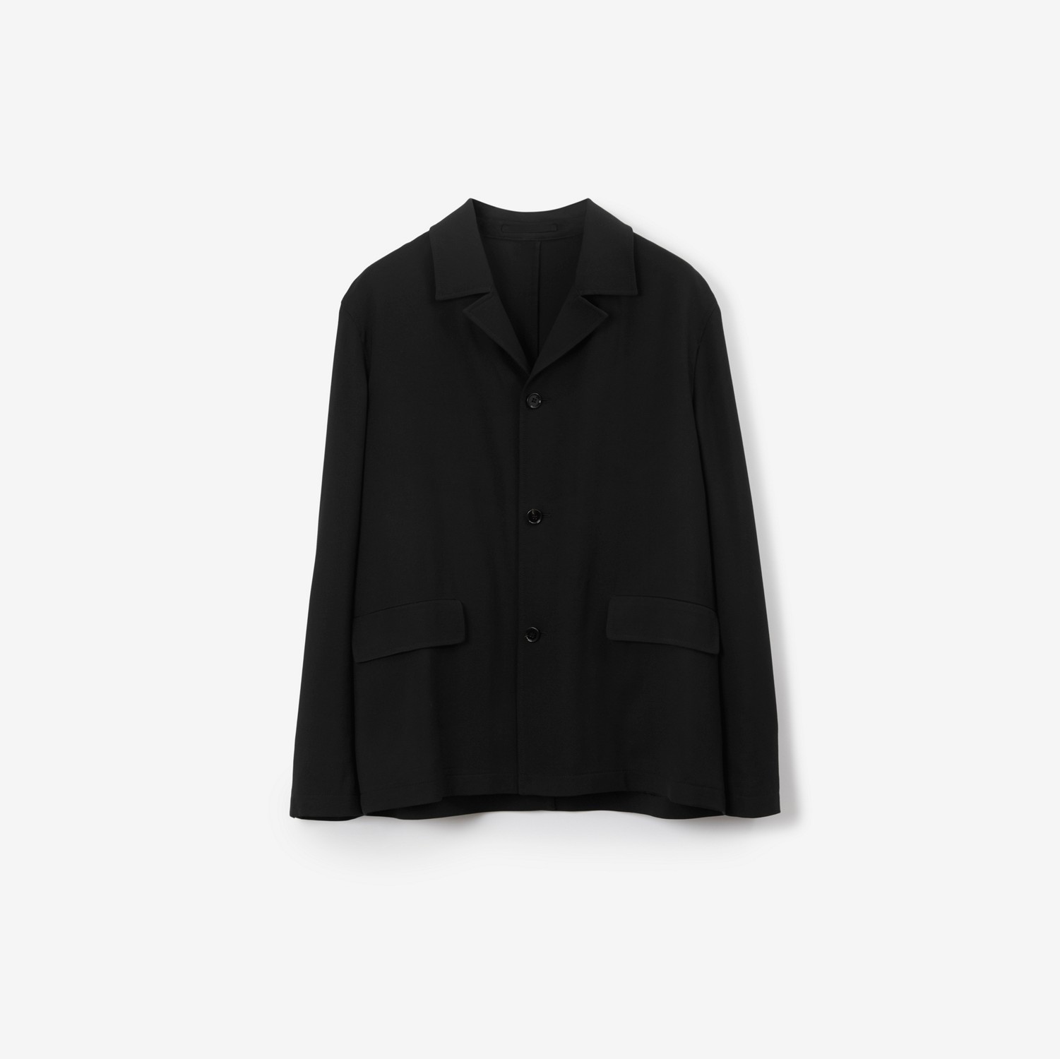 Wool Oversized Tailored Jacket in Black - Men | Burberry® Official