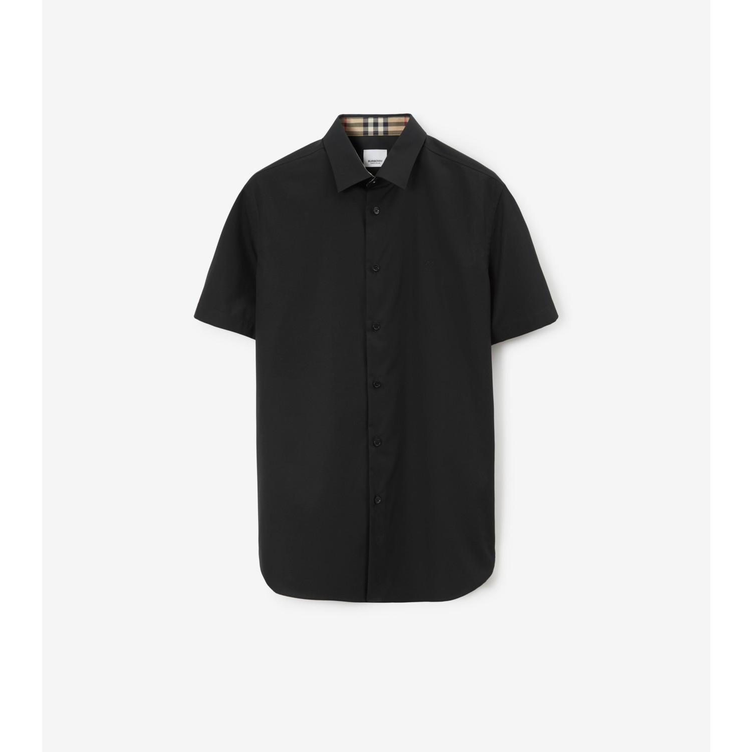 Mens black burberry sale shirt