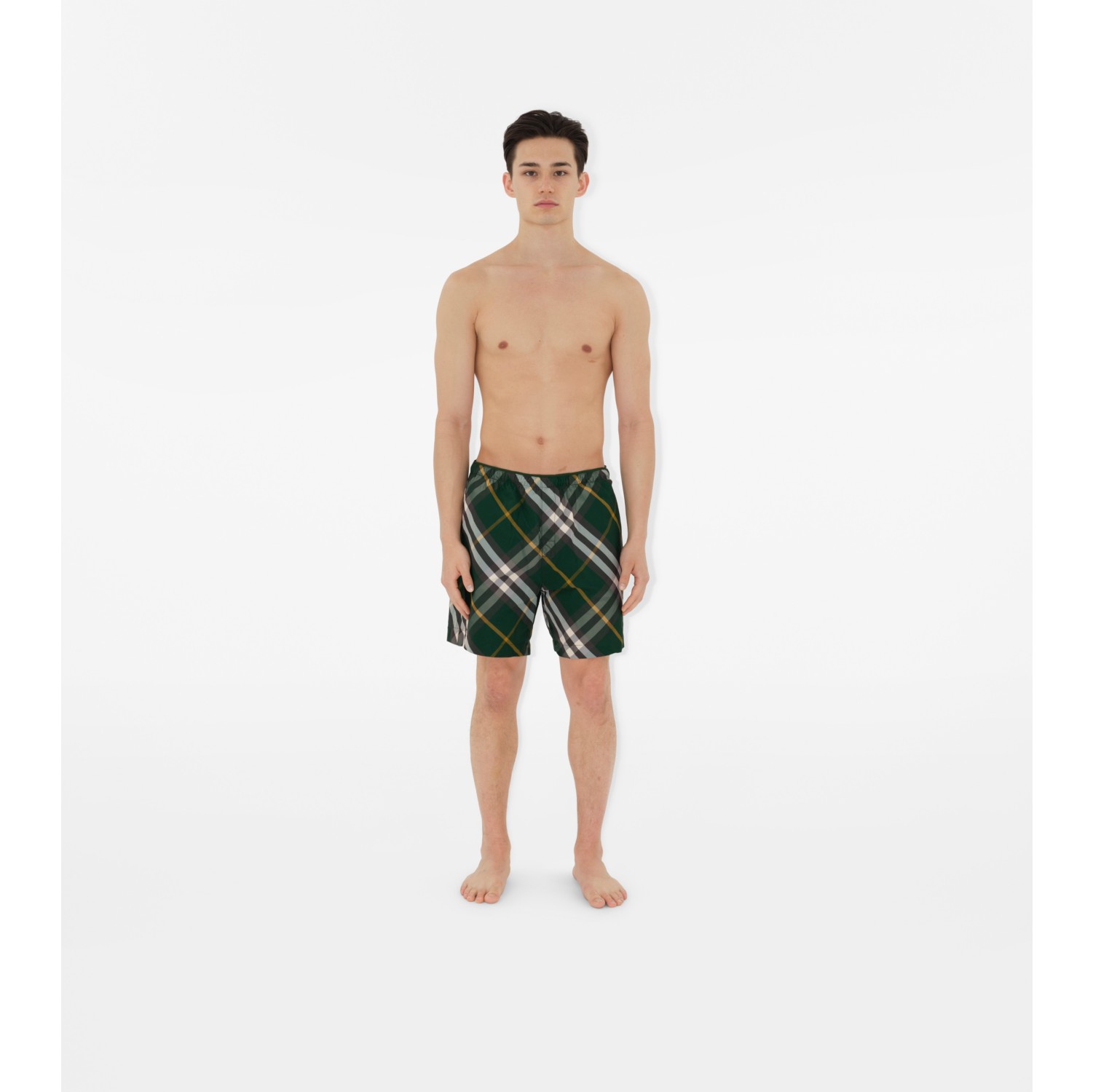 Burberry Check Drawcord Swim Briefs Beachwear