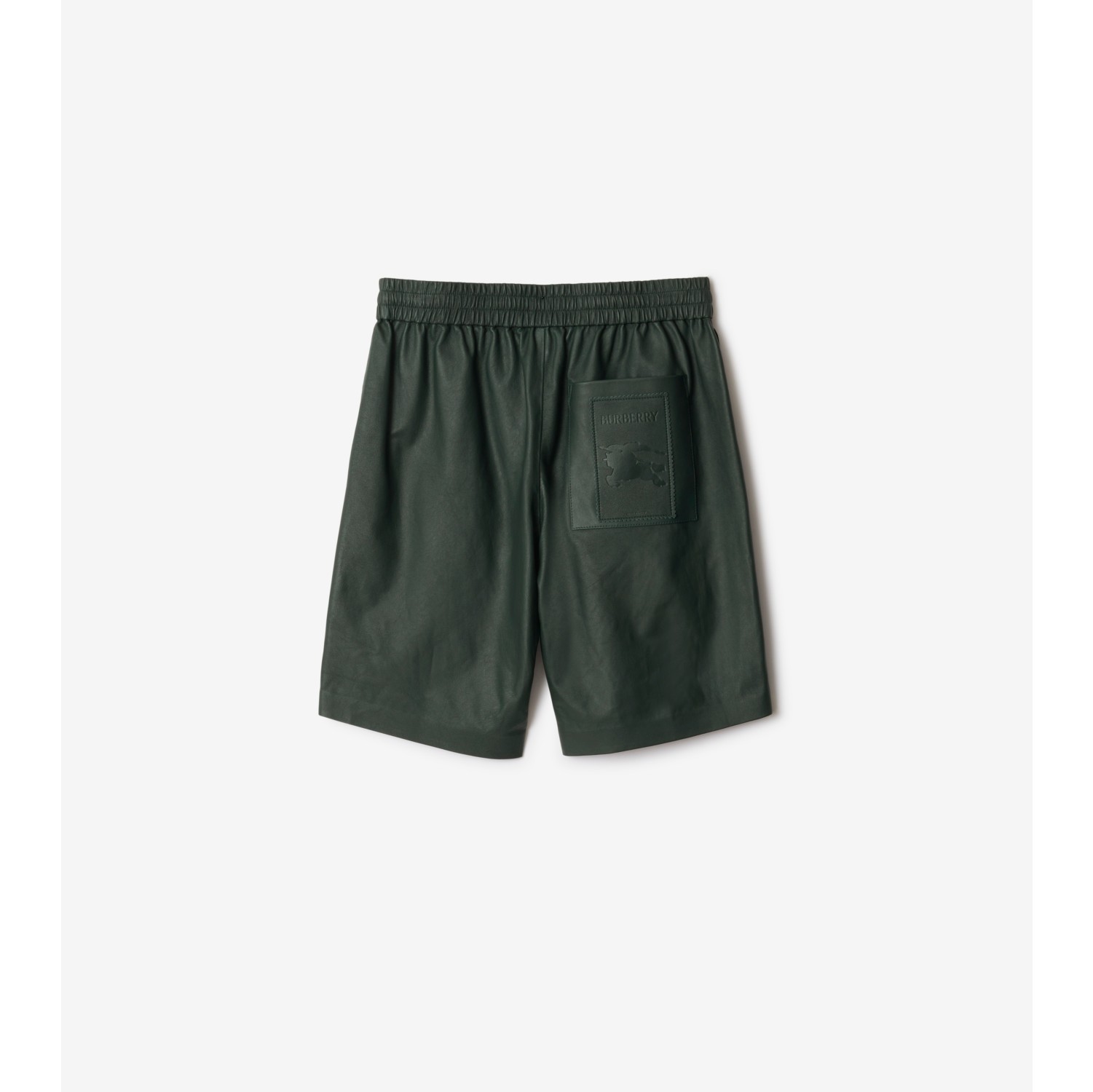 Leather Shorts in Jungle - Men | Burberry® Official