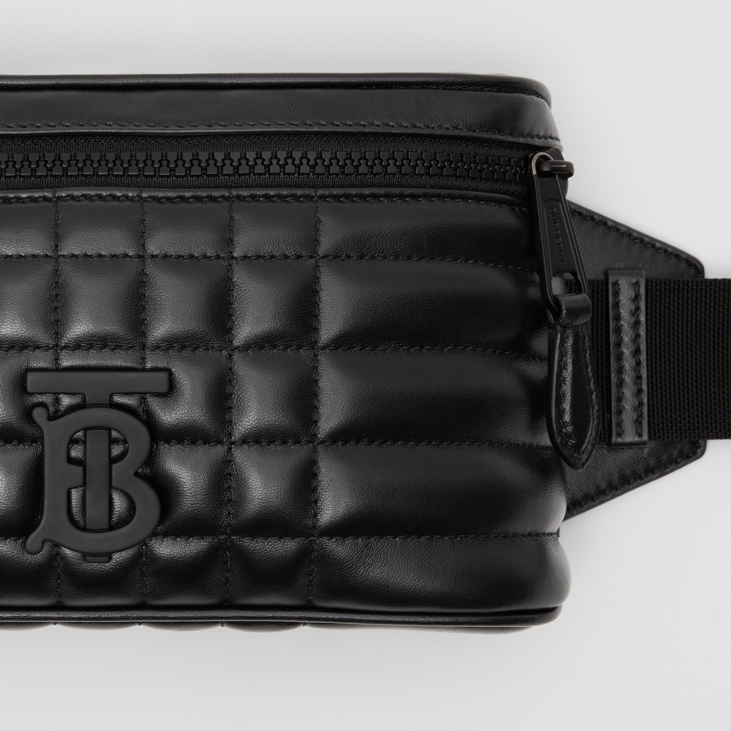 Quilted Lambskin Cube Bum Bag in Black - Men | Burberry® Official - 2