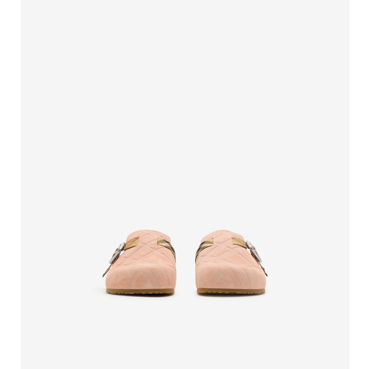 Check Suede Urchin Clogs