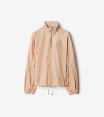 Nylon Cotton Jacket in Teacup - Women | Burberry® Official