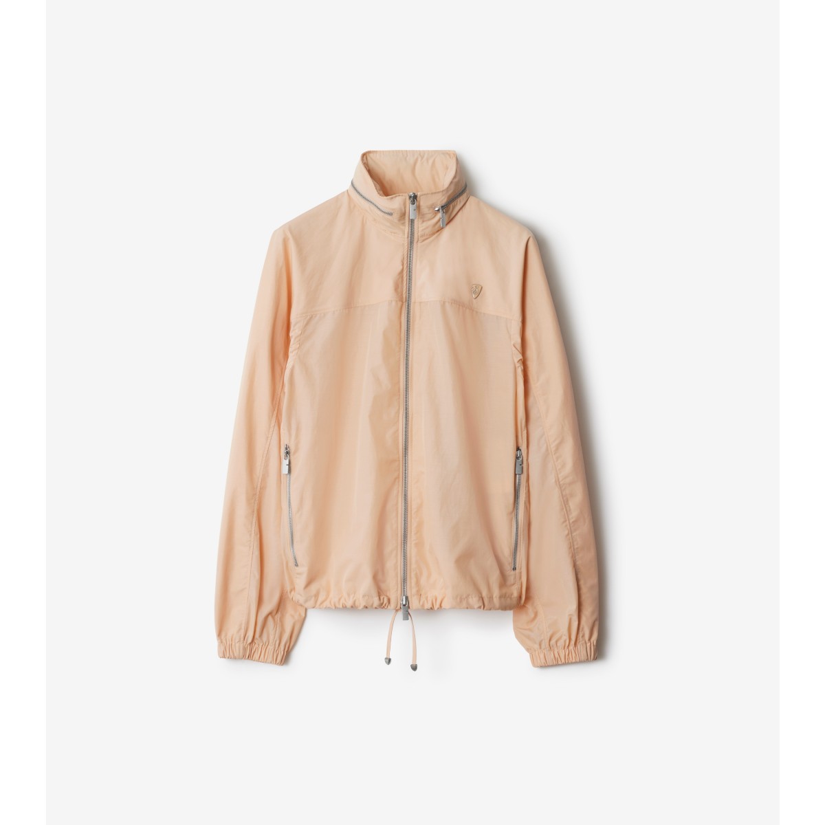 Burberry Nylon Cotton Jacket In Teacup