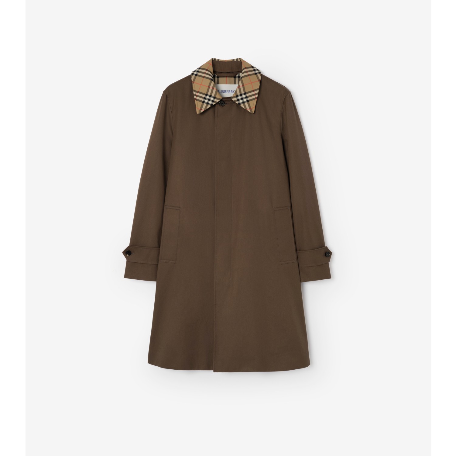 Mid-length Gabardine Car Coat