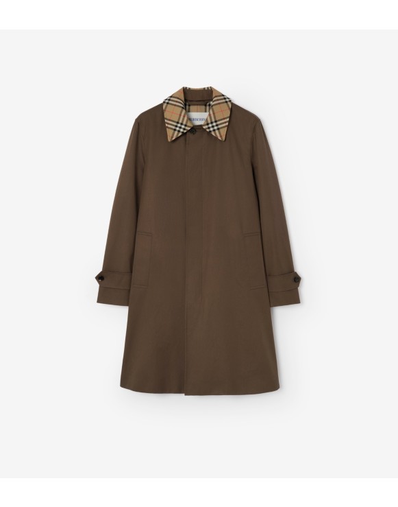 Mid-length Gabardine Car Coat