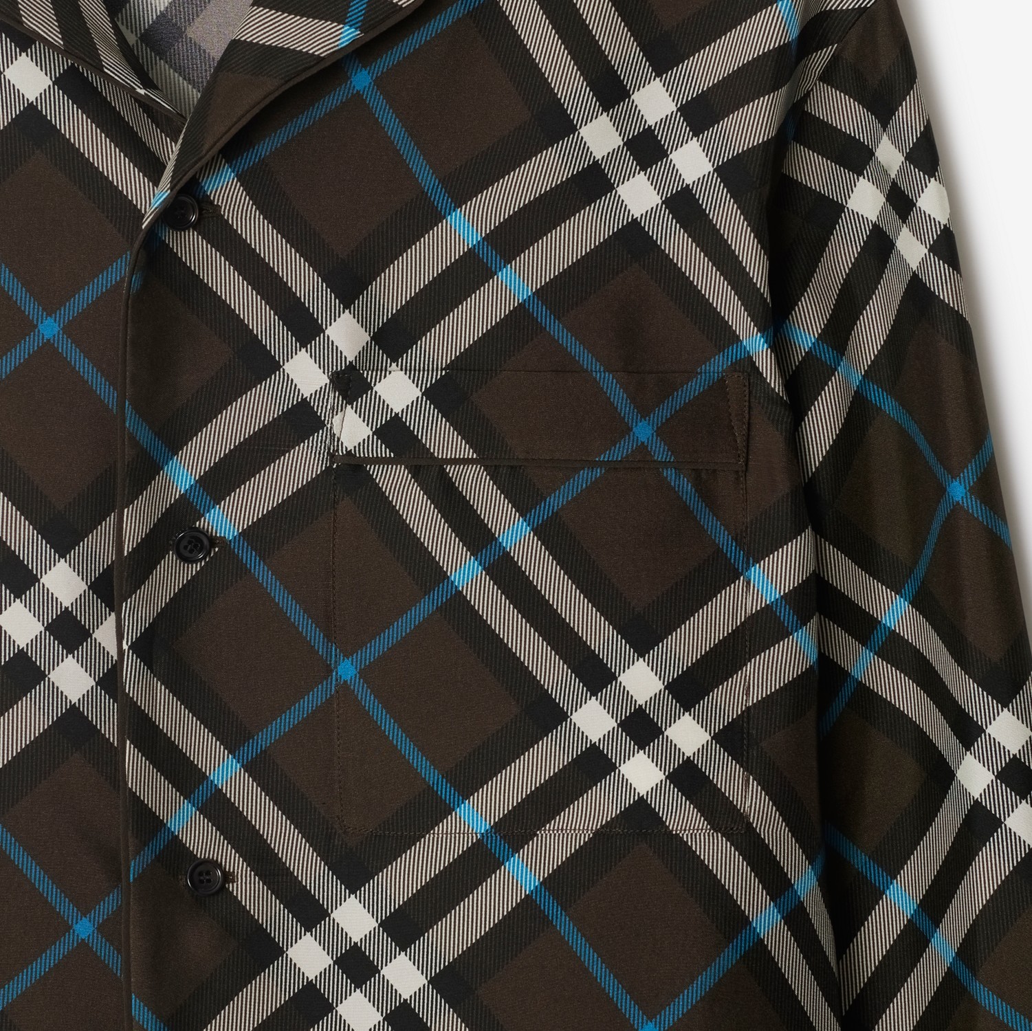 Check Silk Pyjama Shirt in Snug - Women | Burberry® Official Check Silk Pyjama Shirt in Snug - Women | Burberry® Official