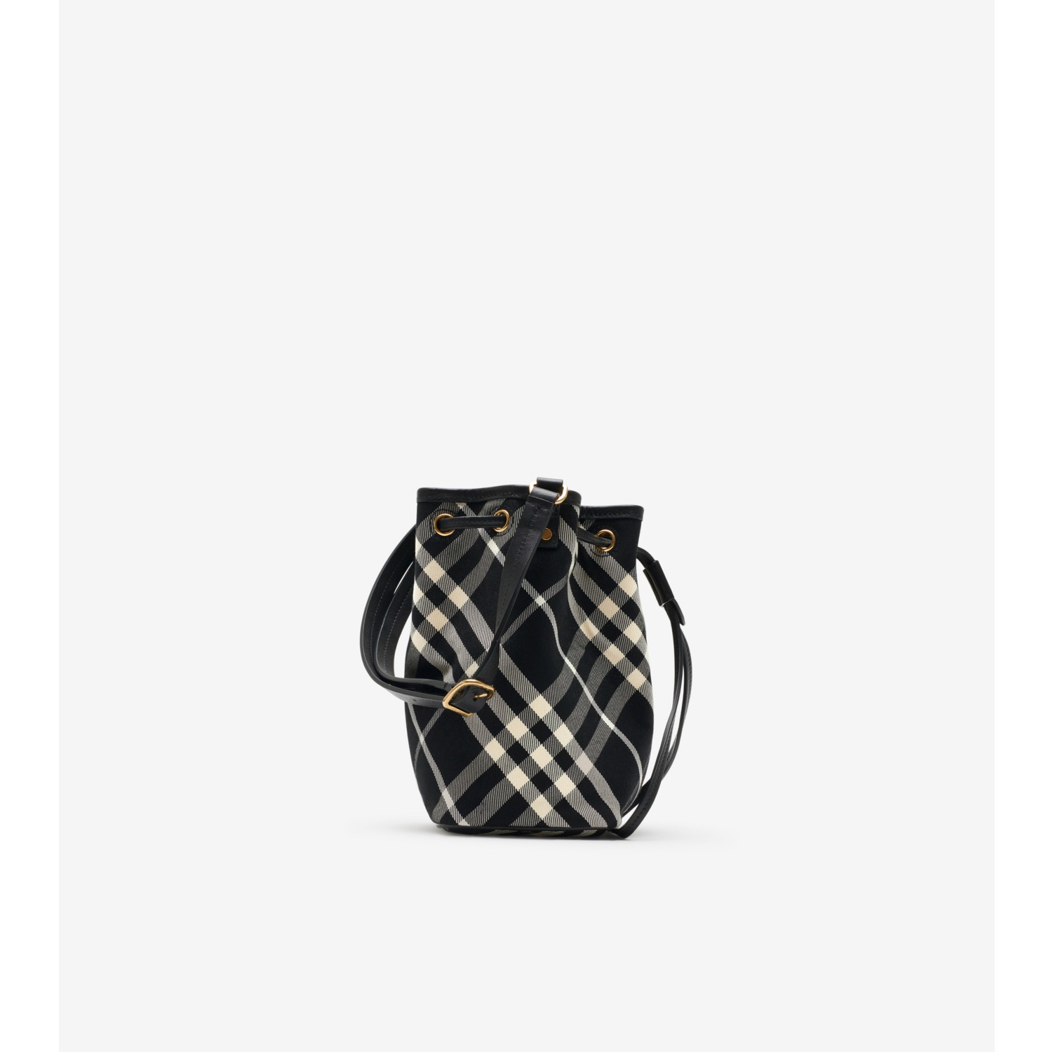 Mini Check Bucket Bag