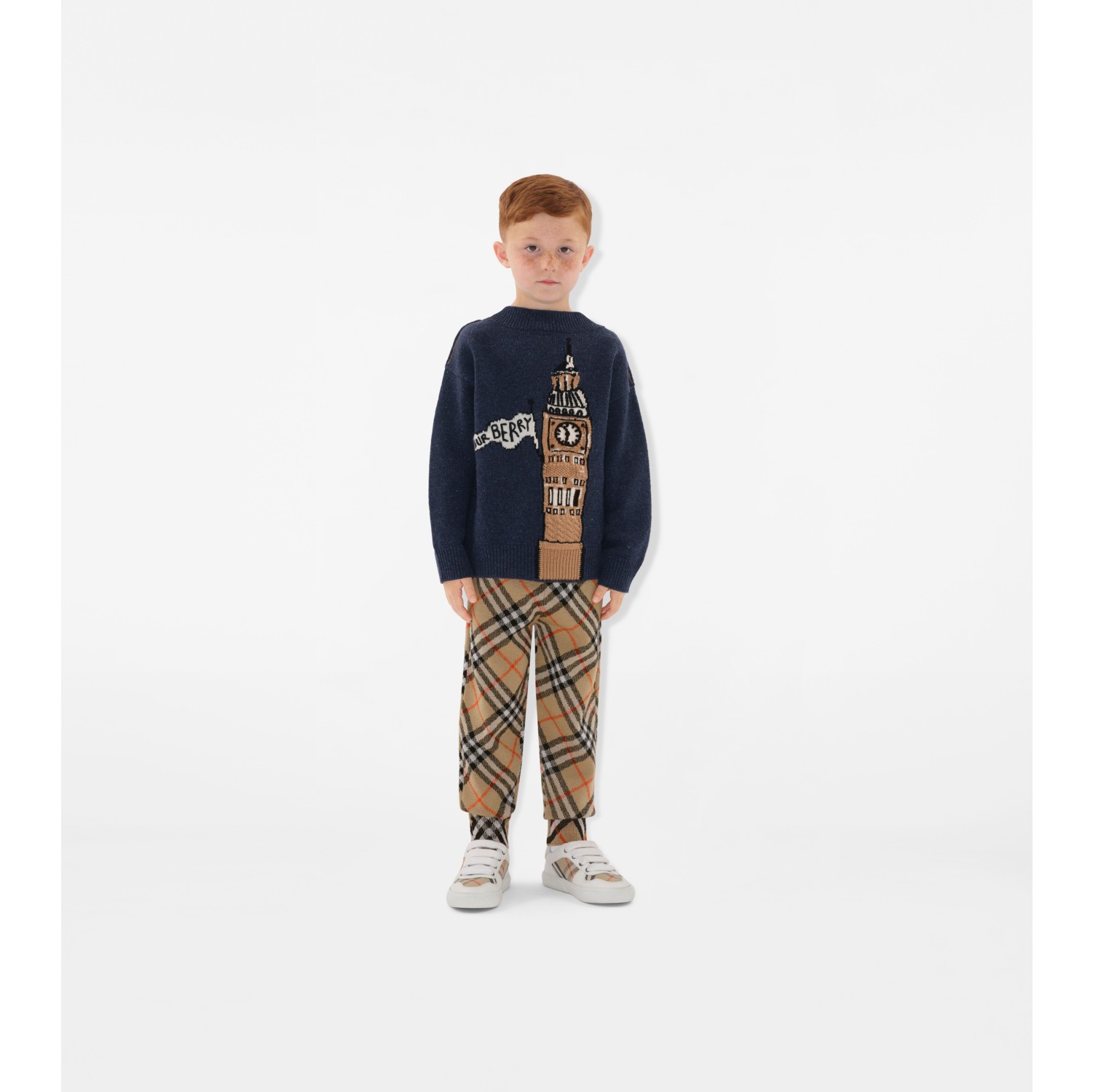 Pantalon de jogging en laine Check