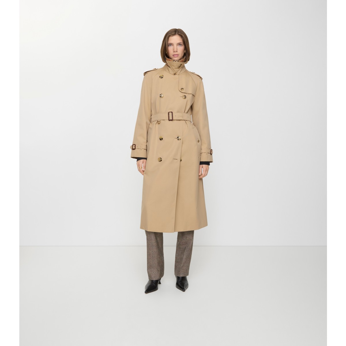  Check Long Waterloo Heritage Trench Coat
