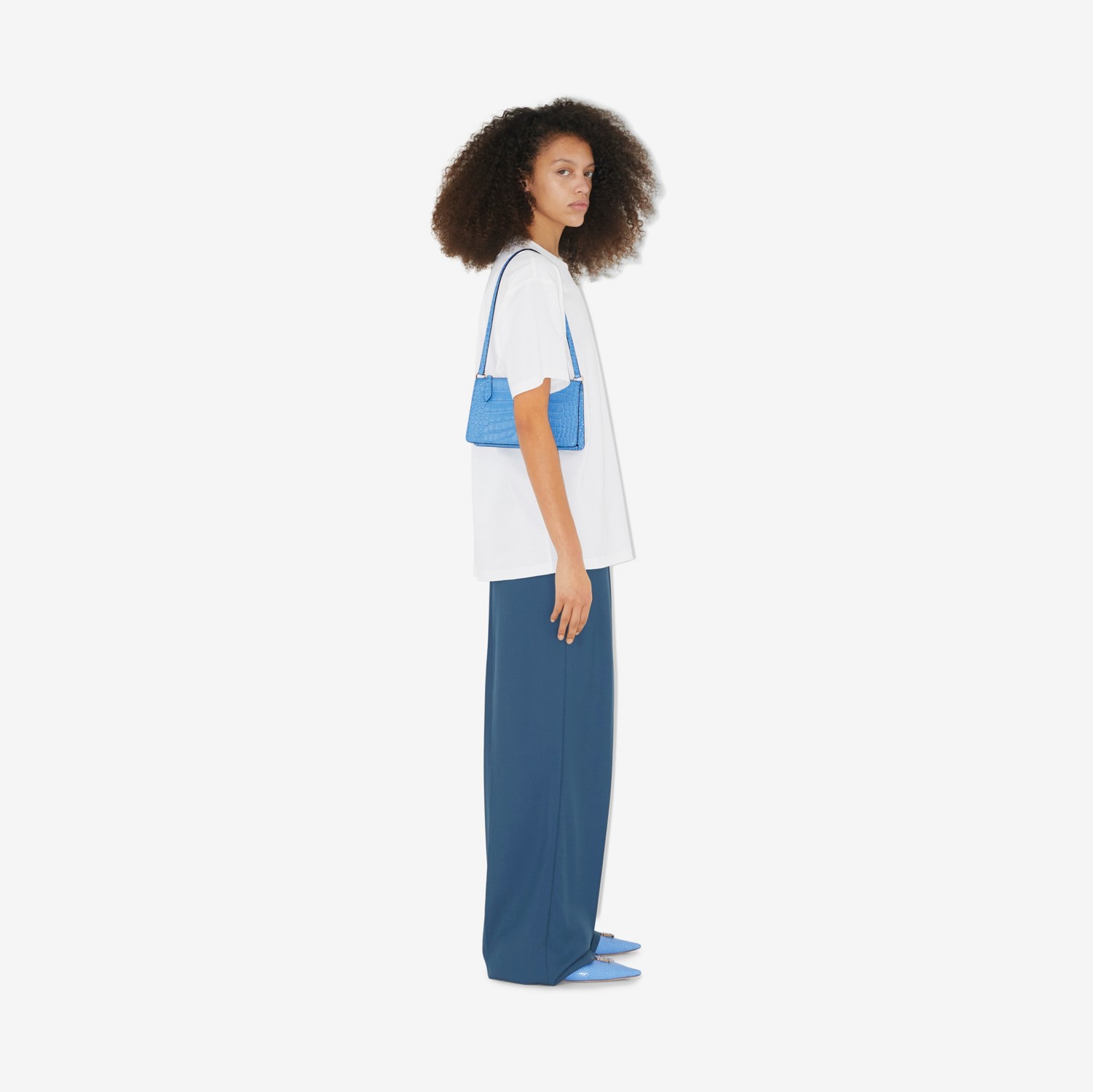 Camiseta oversize en algodón con estampado de logotipo (Blanco) - Mujer | Burberry® oficial