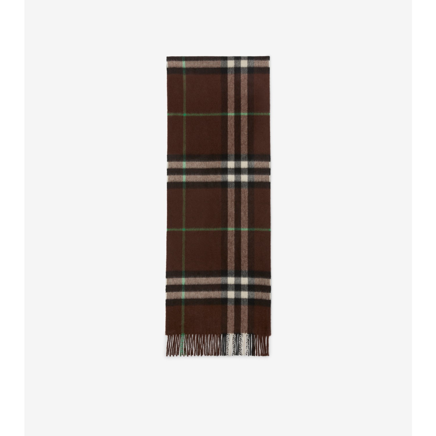 バーバリーチェック カシミアスカーフ (ブラウン) | Burberry®公式サイト