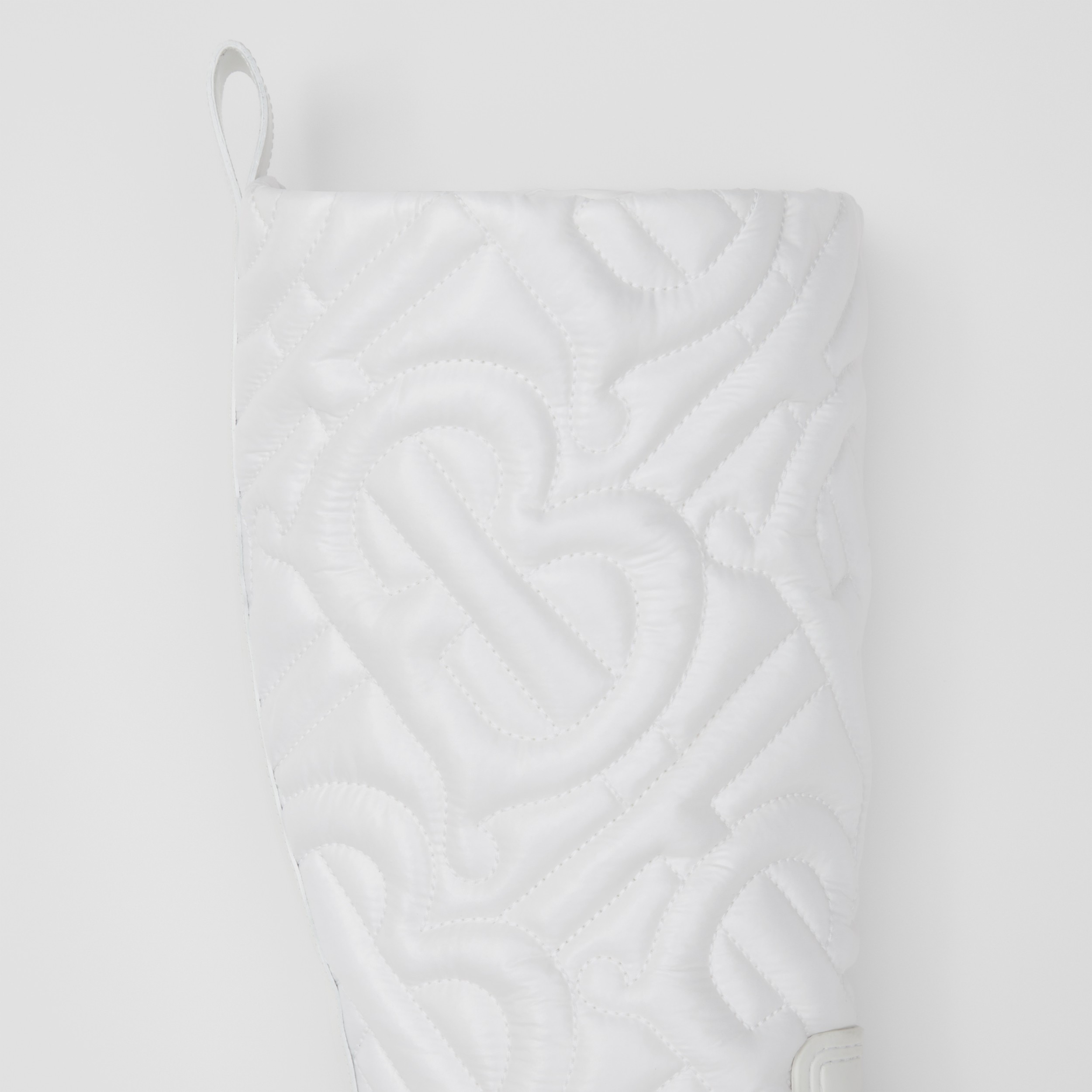 Botas de agua con panel acolchado de monogramas (Blanco Óptico) - Mujer | Burberry® oficial - 2