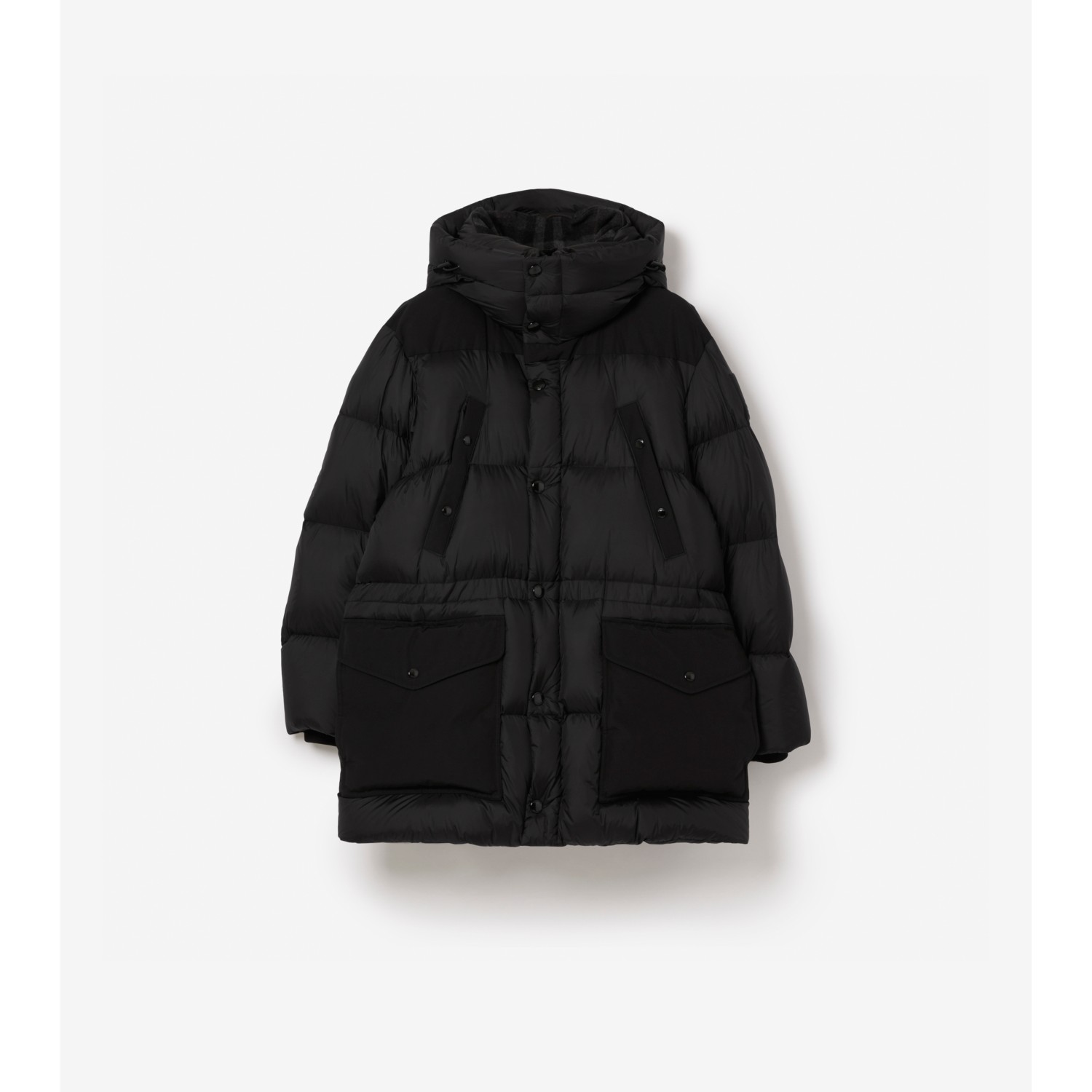 Unlock Wilderness' choice in the Burberry Vs Canada Goose comparison, the Logo Appliqué Nylon Puffer Coat by Burberry