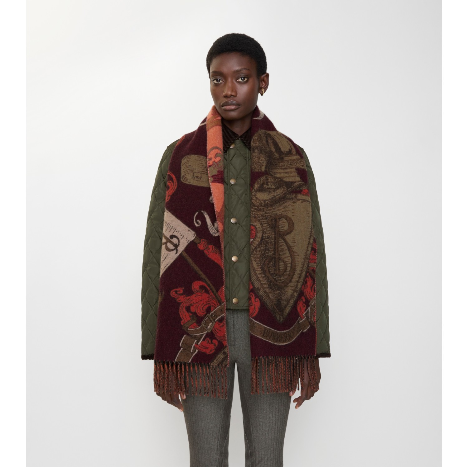Etched Knight Cashmere Scarf